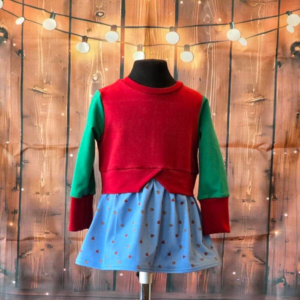 Volant-Sweater in Größe 92 B-Ware