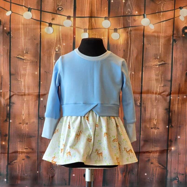 Volant-Sweater in Größe 86