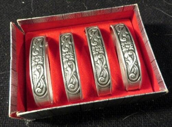 Norsk Tinn Pewter 4 servetringen