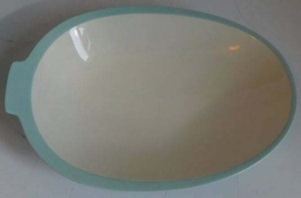 Petrus Regout pastel ovale schaal.