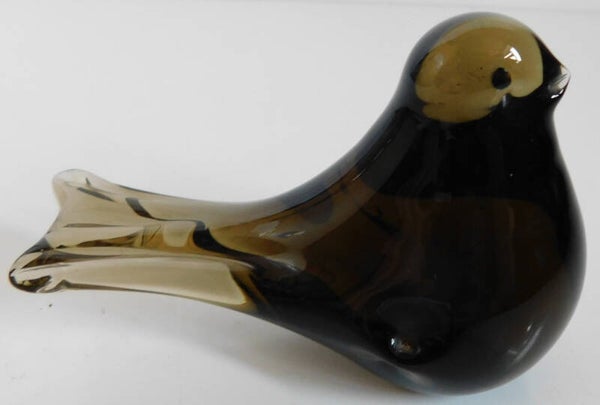 Vintage geblazen glazen vogel