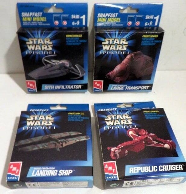 4 Star Wars snapfast mini modellen