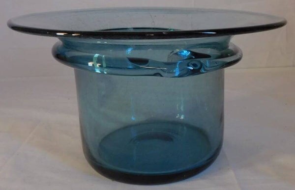 Blauwe glasschaal