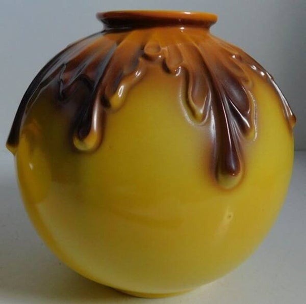 Art Deco keramische , Mosa bolvaas (hoogte: 15.4 cm)