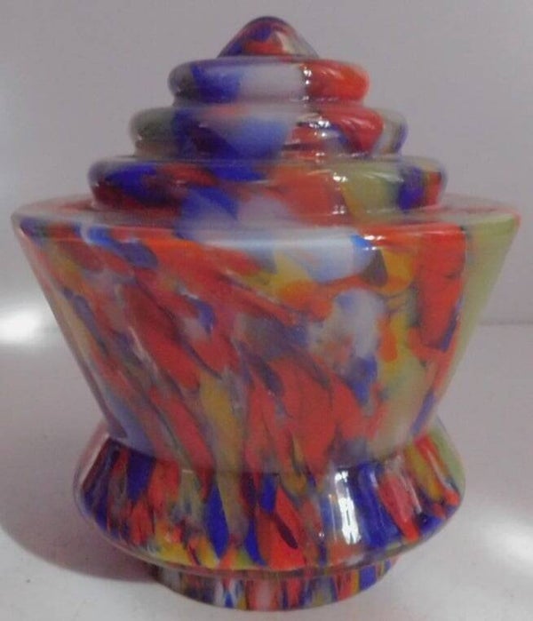 Glazen Multicolor Art Deco lampenkap