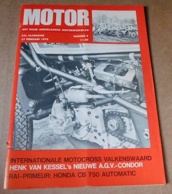Motorweekblad 1976 - Henk van Kessel's nieuwe A.G.V. Condor
