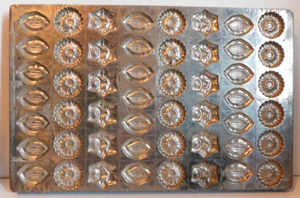 Industriële metalen Chocolademal, varia vormen