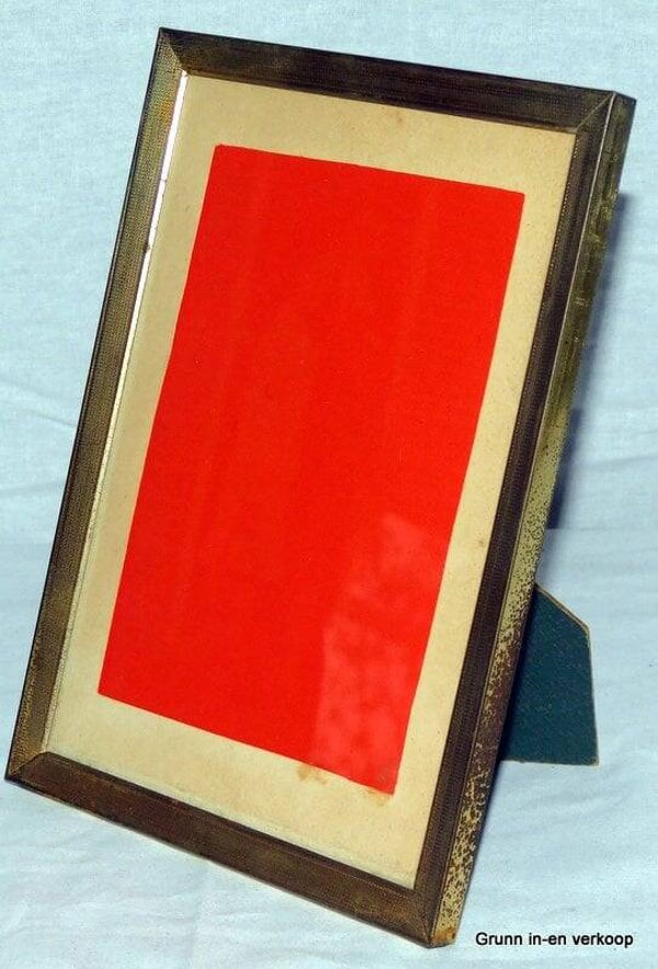 Brocante vintage fotolijst met plat glas