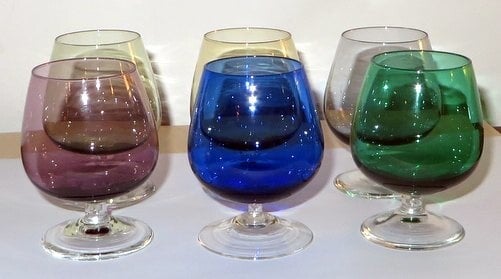 K9 Cognac glazen - Per/Kleur - Per/Stuks