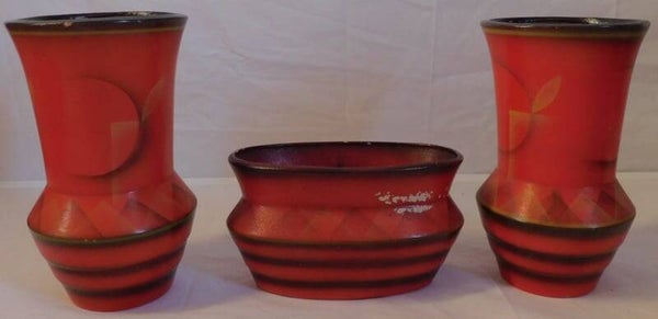 Art Deco vazen set