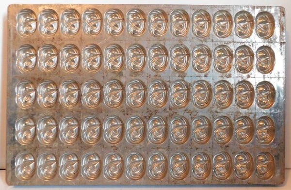 Industriële metalen Chocolademal, Krakeling vorm