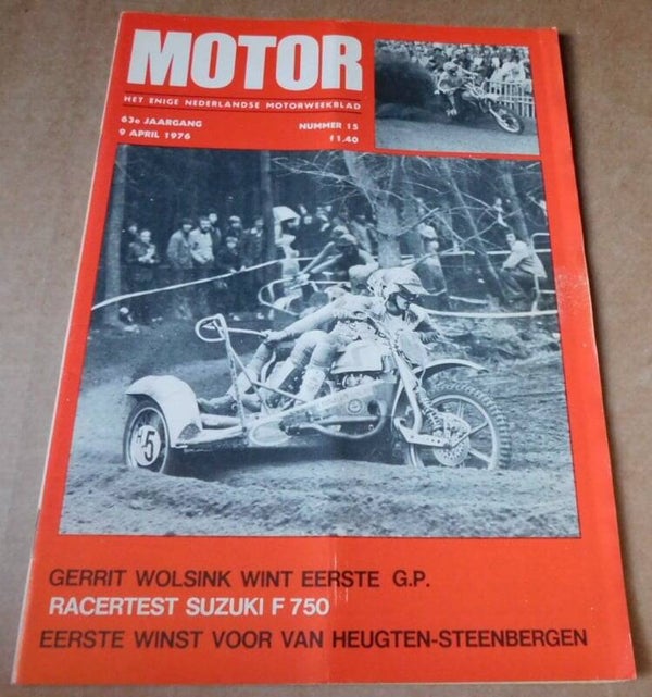 Motorweekblad 1976 - Gerrit Wolsink wint eerste G.P.