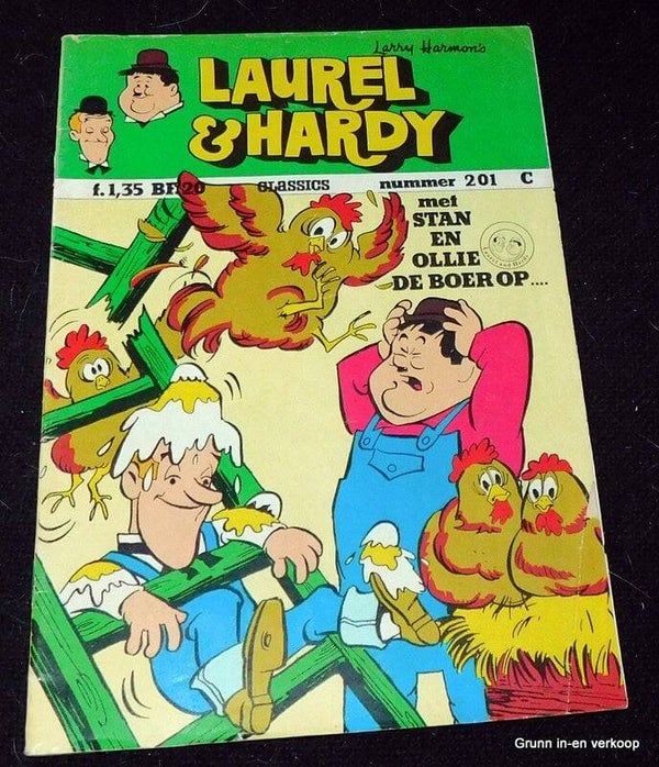 Laurel en Hardy nr. 201 - Met Stan en Ollie de boer op…