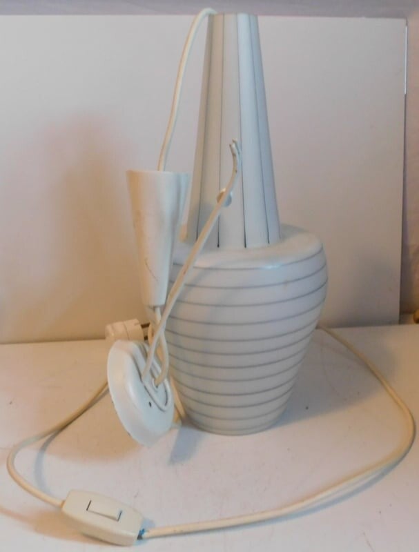 Vintage opaline glazen hanglamp