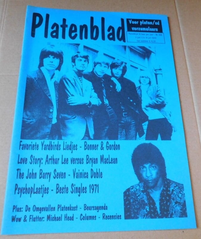 Platenblad Nr.188 - Favoriete Yardbirds liedjes