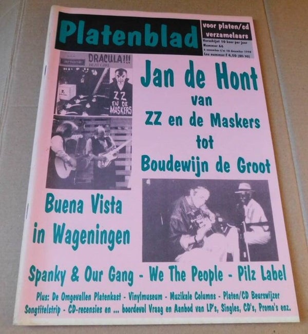 Platenblad Nr.66 - Jan de Hont van o.a. ZZ en de Maskers.