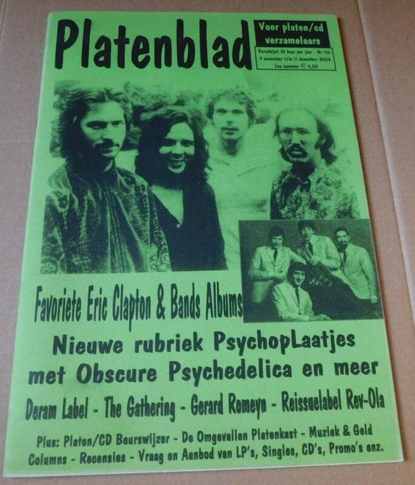 Platenblad Nr.116 - Favoriete Eric Clapton & Bands Albums