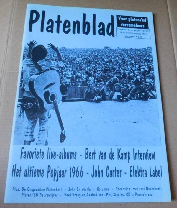 Platenblad Nr. 103 - Bert van de Kamp Interview