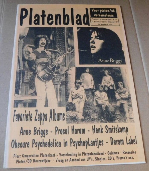 Platenblad Nr.117 - Favoriete Zappa / Mothers Albums