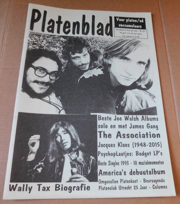 Platenblad Nr.211 - Wally Tax biografie