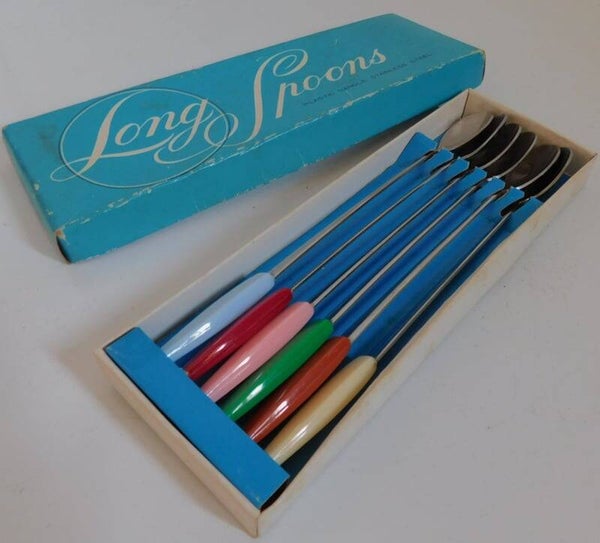Plastic handle Stainless Steel, Longspoons