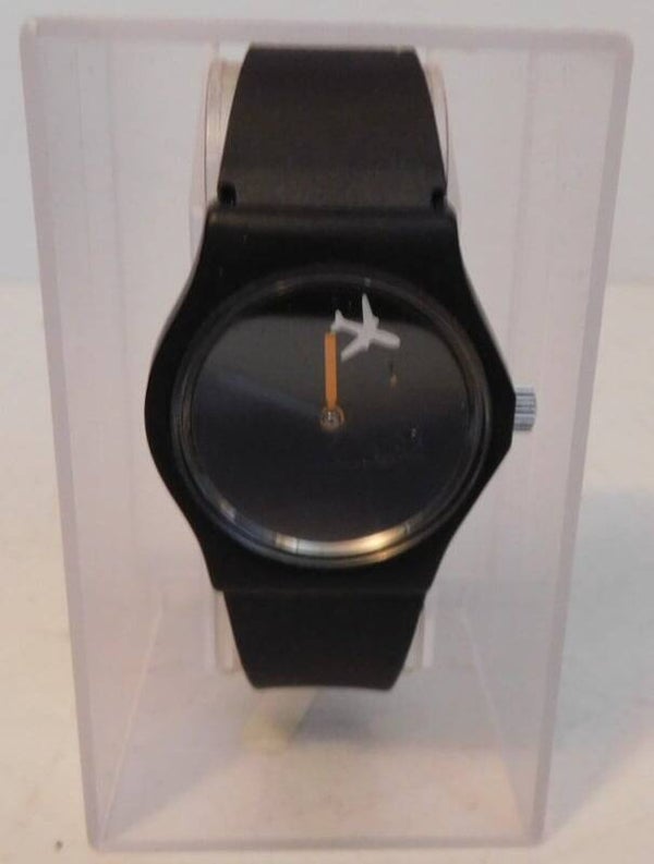 Swatch Live Time Black horloge met matzwarte band