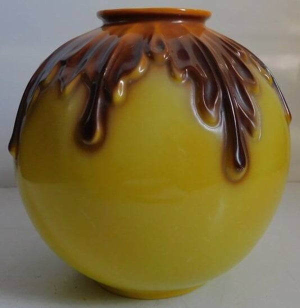 Art Deco keramische , Mosa bolvaas (hoogte: 18 cm)