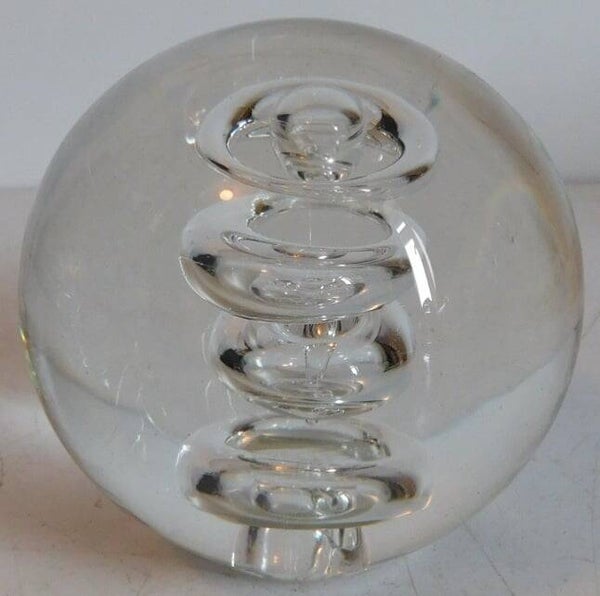Glazen Presse Papier / paperweight