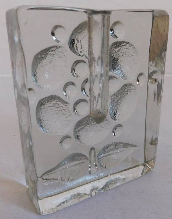 Walther glas, solifleur kandelaar.