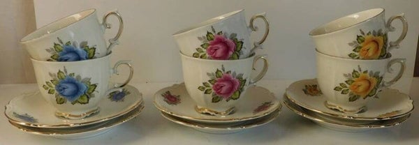 Bavaria porselein Z & Co. Tirschenreuth vintage kop en schotels
