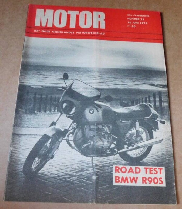 Motorweekblad 1975 - Roadtest BMW R90S