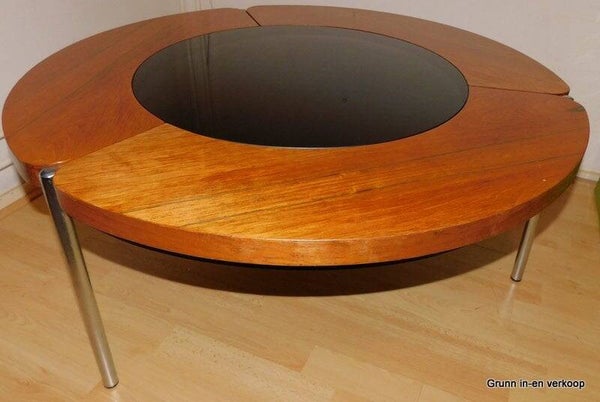 Palissander houten vintage tafel