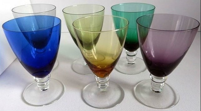 K 15 Wijnglazen - Per/Kleur - Per/Stuks