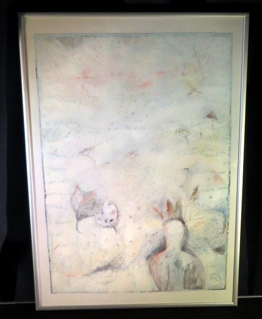 Titia Galema acrylverf tekening 1981