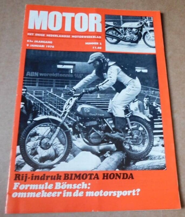 Motorweekblad 1976 - Rij-indruk Bimota Honda