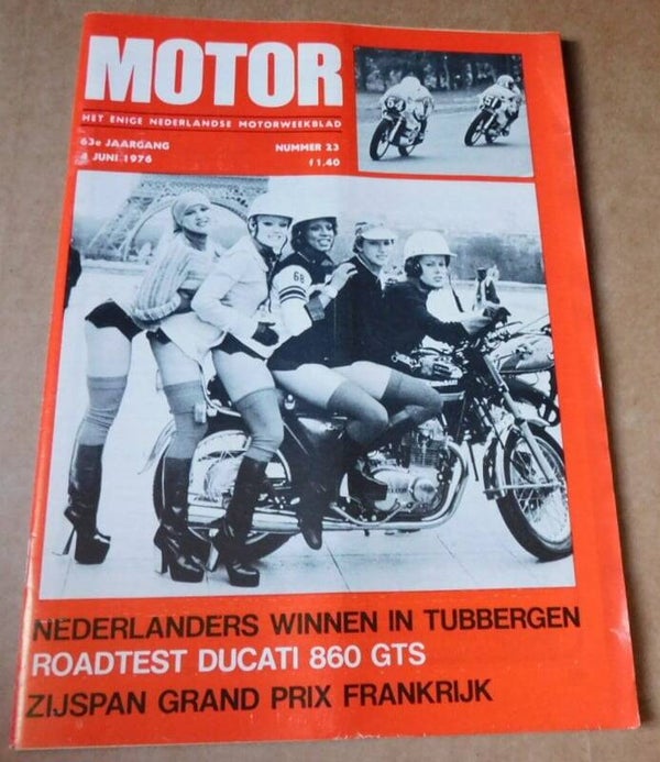 Motorweekblad 1976 - Roadtest Ducati 860 GTS