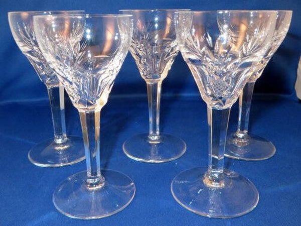 Facet geslepen kristallen 'baccarat' glazen