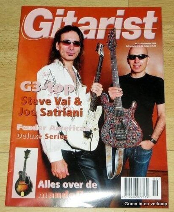 Gitarist Magazine, Steve Vai & Joe Satriani