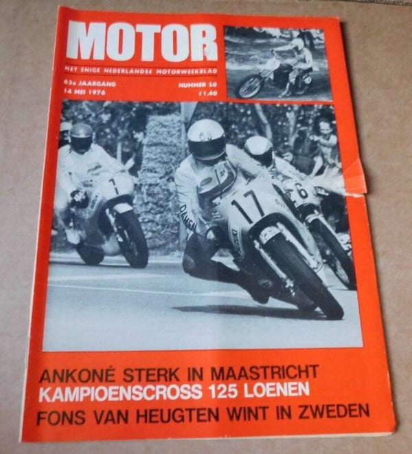 Motorweekblad 1976 - Fons van Heugten wint in Zweden