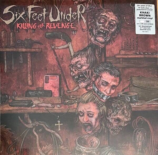 Six Feet Under – Killing For Revenge | Khaki Brown Marbled Vinyl LP