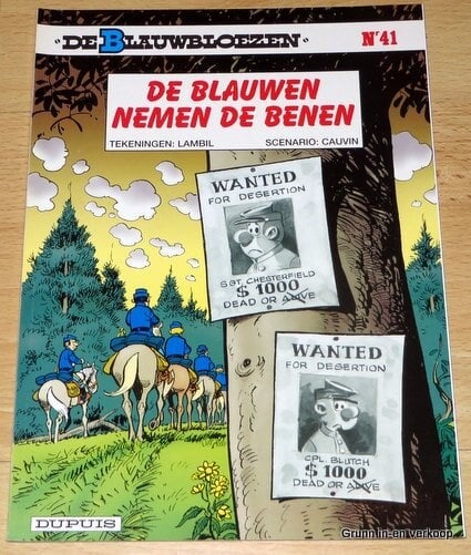 De Blauwbloezen Nr 41 - De Blauwen nemen de Benen