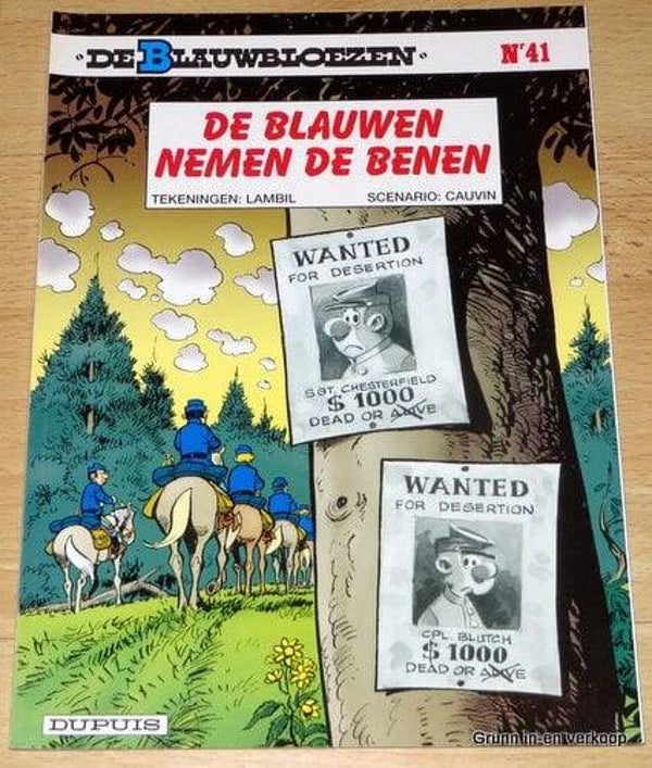 De Blauwbloezen Nr 41 - De Blauwen nemen de Benen