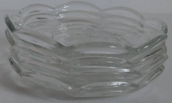 Art Deco persglazen schaaltjes