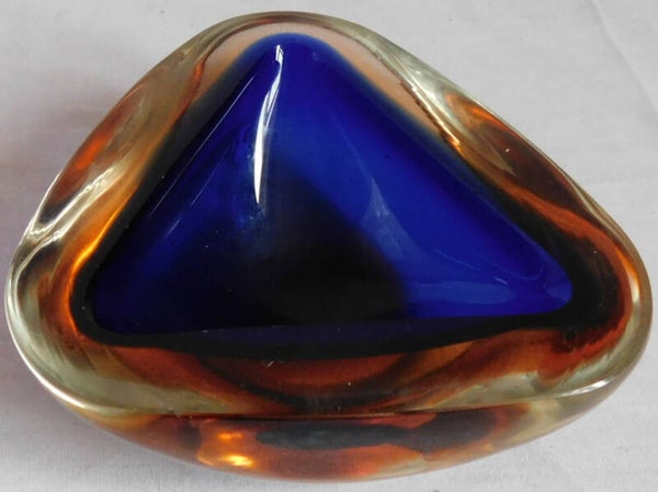 Murano Sommerso Glas bowl by Flavio Poli, 1960s
