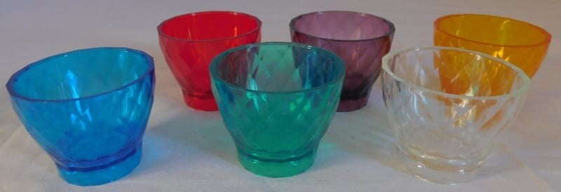 Set kleine bekertjes van Plastic