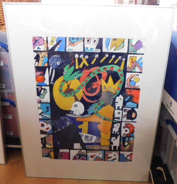 Abstracte kunst met geometrische vormen 1