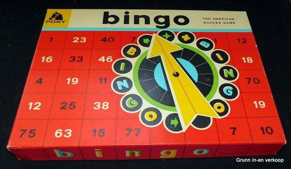 Bingo, gezelschapspel ''bordspel'' van Pony