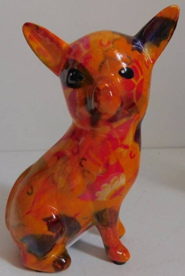 Pomme Pidou Oranje Chihuahua spaarpot