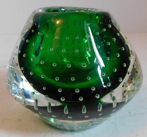 Kameyama green glass presse-papier