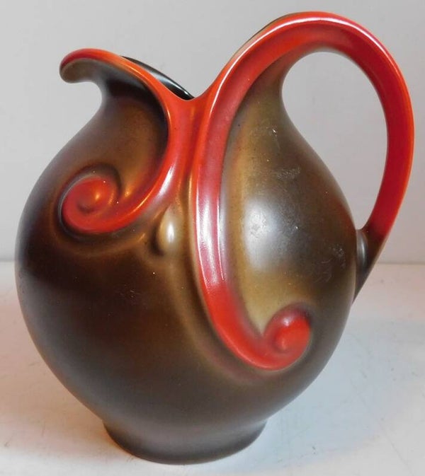 Art Deco keramische Mosa schenkkan